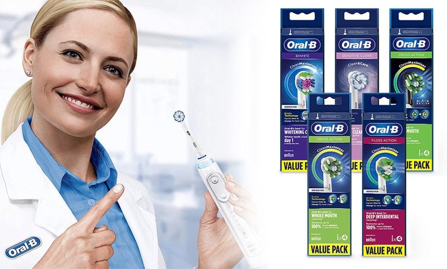 Image 8: Four Oral-B Toothbrush Refill Heads