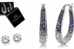Inside Out Hoops With Free 2.00 CTTW Studs With Crystals From Swarovski  - Second Medium