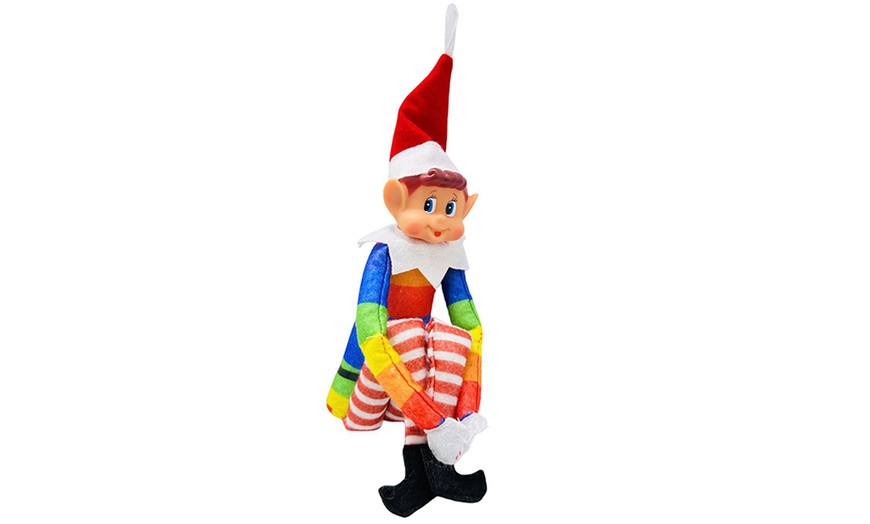 Image 2: Christmas Elf Plush Doll, Soft and Cuddly Design