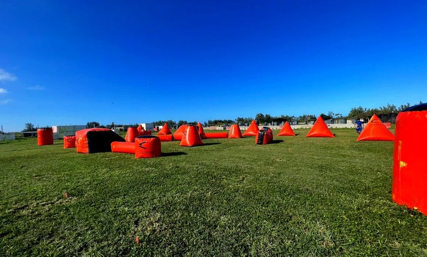 Image 1: Gear up for a fun paintball showdown with Packages for 2, 4, or 6