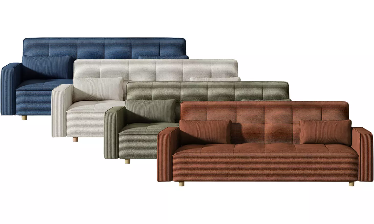 Canapé convertible 3 places "Cooper" de Kocoon