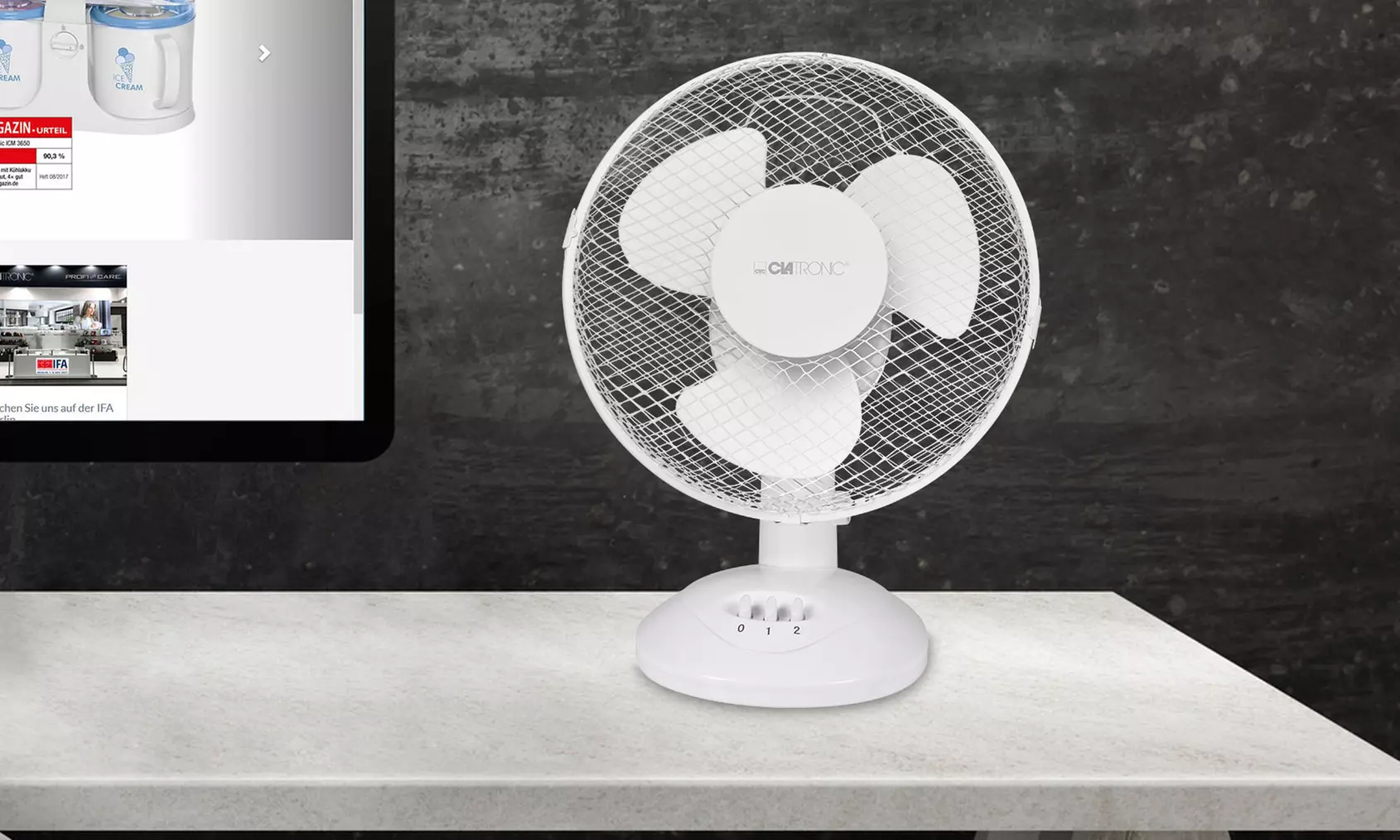 Ventilateur sur pied ou sur table de 23, 30 ou 40 cm Clatronic - Primary Image