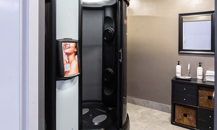 Image 4: 7 Days of UV Tanning + Spa Services or 1 Spray Tan + 7 Days of Spa Ser