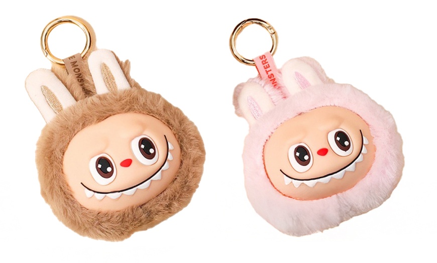 Image 11: Labubu Inspired Plush Keychain Dolls