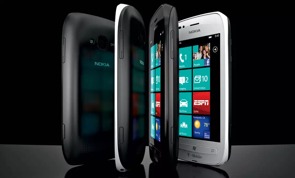 $159 for a Nokia Lumia 710 Unlocked 4G Windows Smartphone in Black or White ($299.99 List Price). Free Shipping. - Primary Image