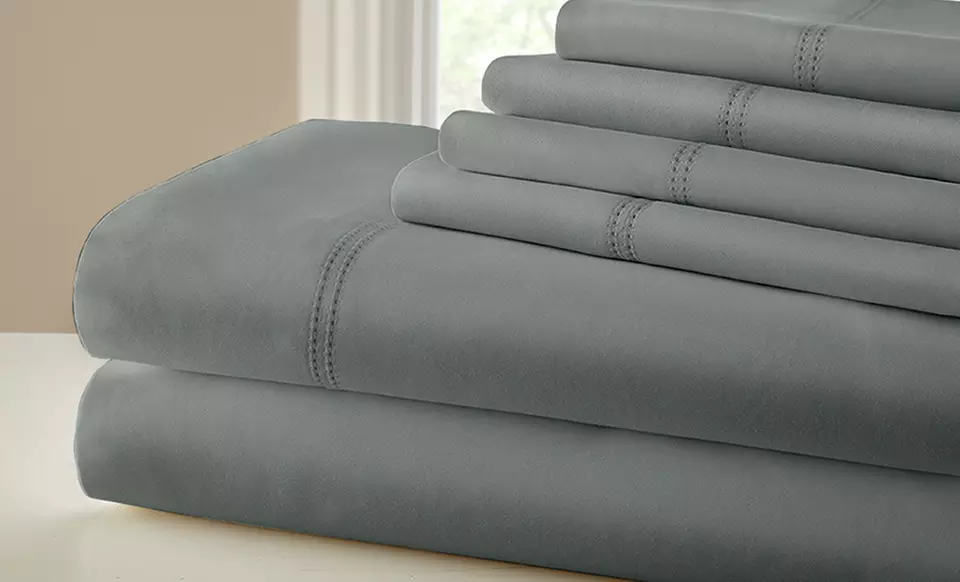 1,000 Thread-Count Egyptian Cotton Rich 6-Piece Sheet Set from $39.99–$64.99 - Second Medium