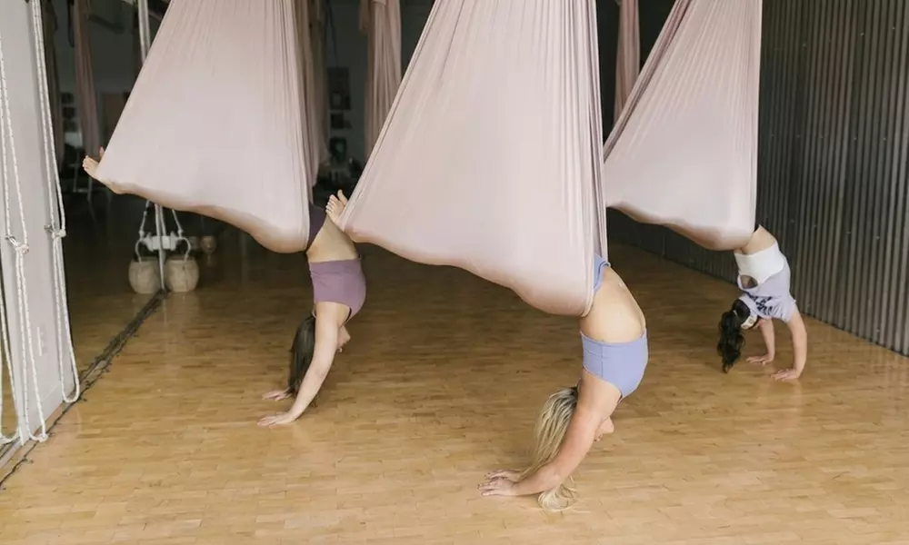 Aerial Yoga & Sound Bath Classes – Experience Serenity