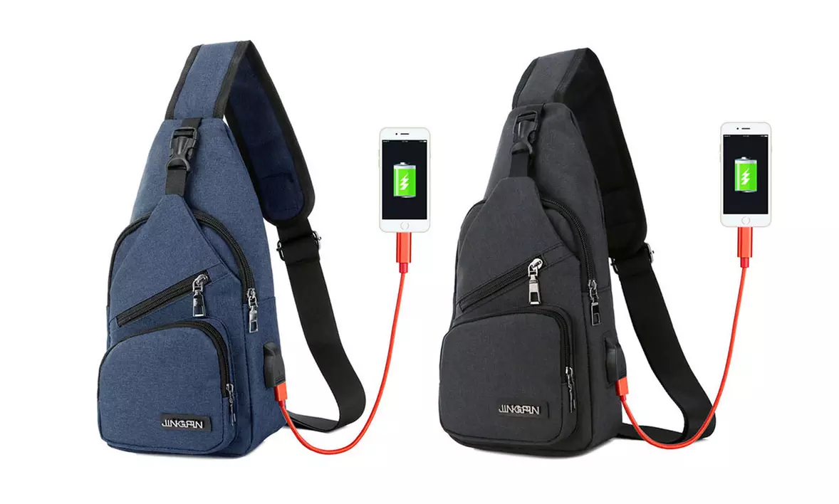 Sac en bandoulière avec port USB