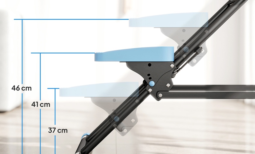 Image 6: SPORTNOW Stair Stepper, Adjustable Pedal Heights for Home Gym