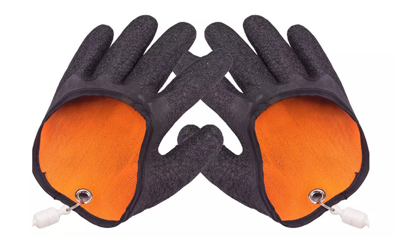 Magnetic Anti-slip Fishing Gloves Protect Hand Puncture Catching Fishing Glove