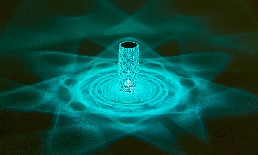 Image 3: Living And Home Transparent Faceted Night Lamp