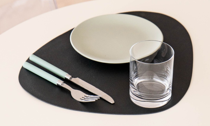 Image 16: Set de 4 sets de table en simili cuir