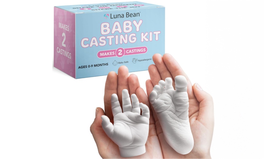 Image 3: Baby Footprints and Hand Casting Kit