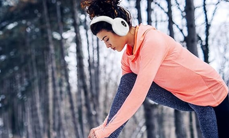 Image 1: Wireless Bluetooth Over The Ear Headphone Earmuffs