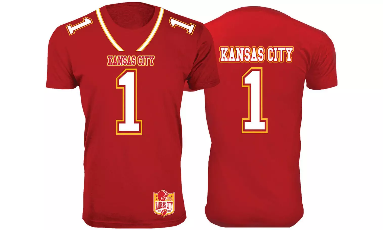 Men's Football Team Jersey T-Shirts (Extended Sizes Available)