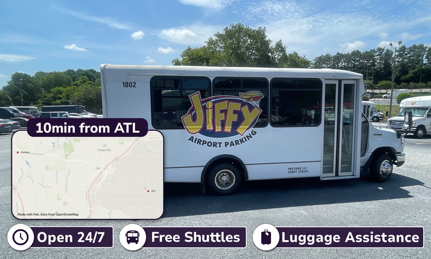 Image 1: Up To 44% Off 1, 3, 5, or 7 Days Airport Parking at ATL