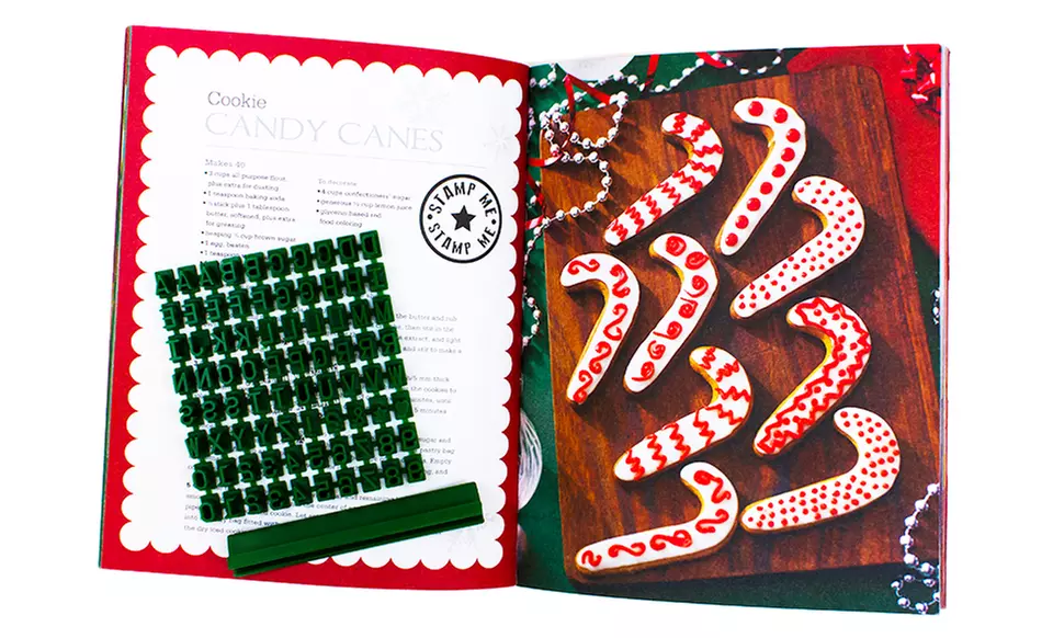 $8.99 for a Christmas Cookie Cookbook and Stamper Box Set ($15 List Price) - Second Medium