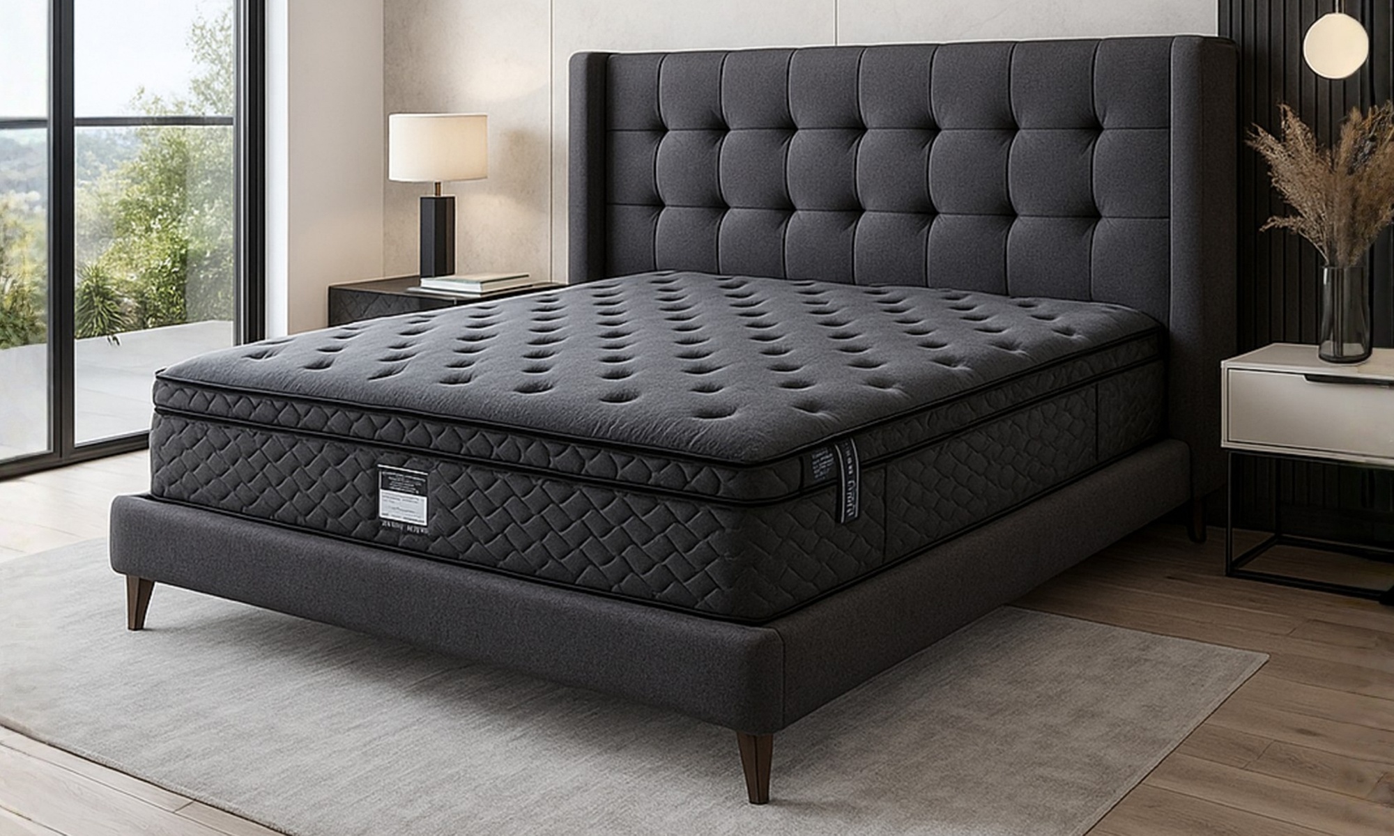 Matelas Luxury 30 cm, mémoire de forme, ressorts ensachés, latex