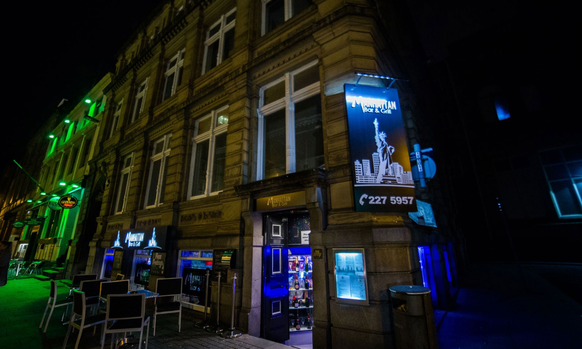 2 Course Meal with Drinks for 2-4 at Manhattan Bar & Grill