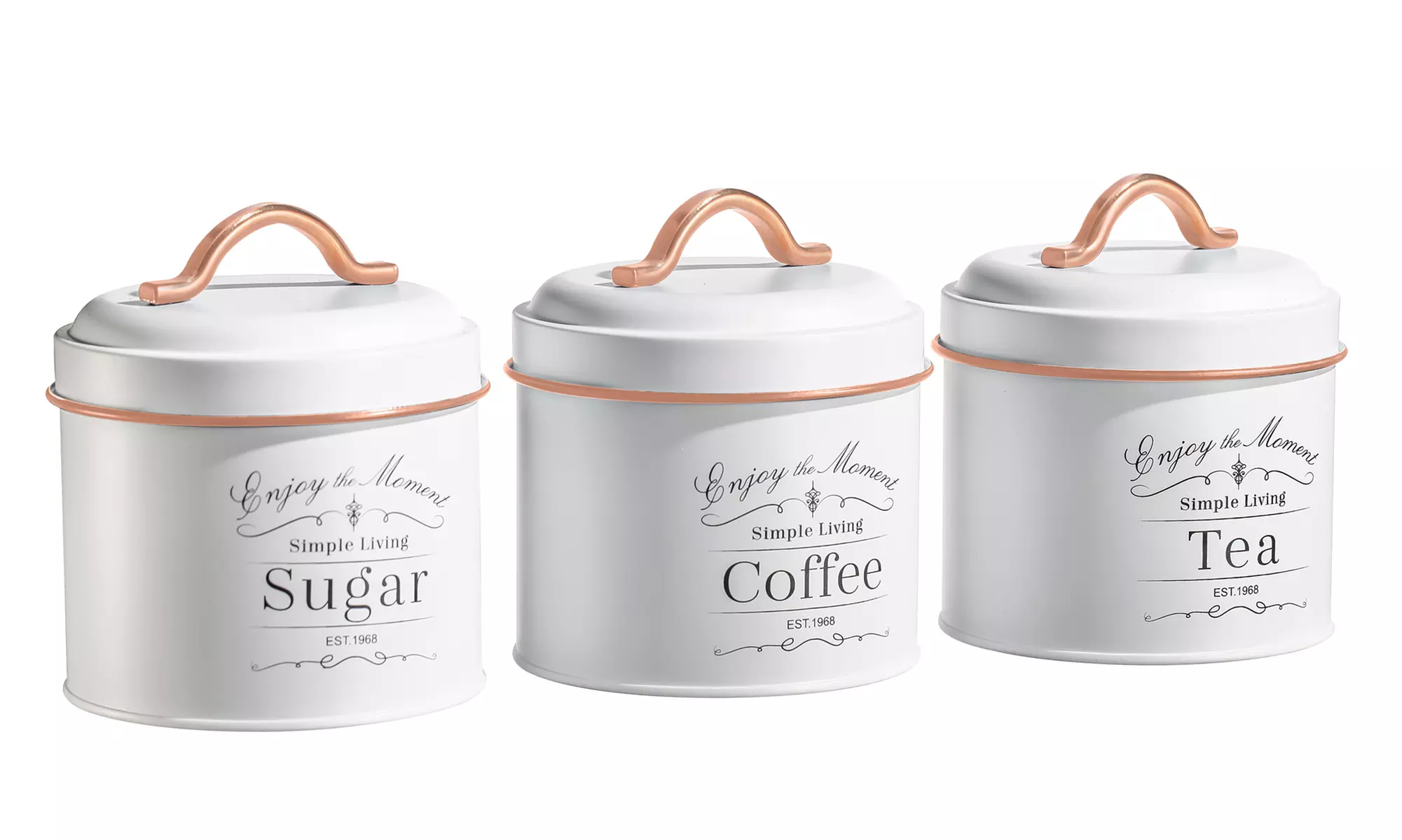 Herzberg 3er- oder 4er-Set Aufbewahrungsdosen im Retro-Stil