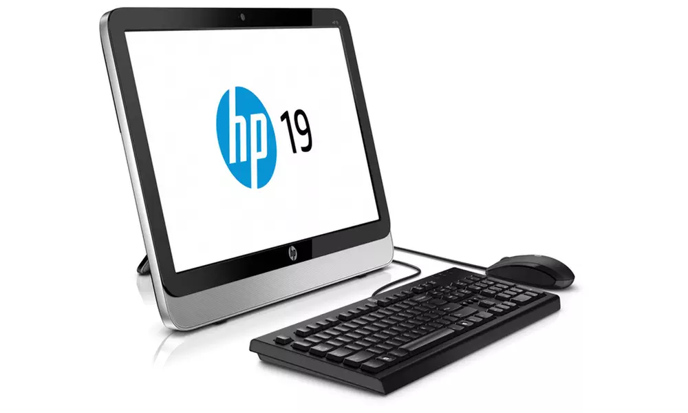 HP All-in-One 19.45" Desktop Computer with Intel Celeron Processor, 4GB RAM, and 500GB Hard Drive (Factory Refurbished) - Primary Image