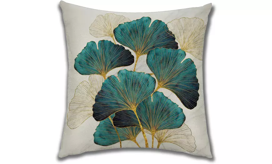 Image 7: 4 ou 8 housses de coussin avec motifs arbres