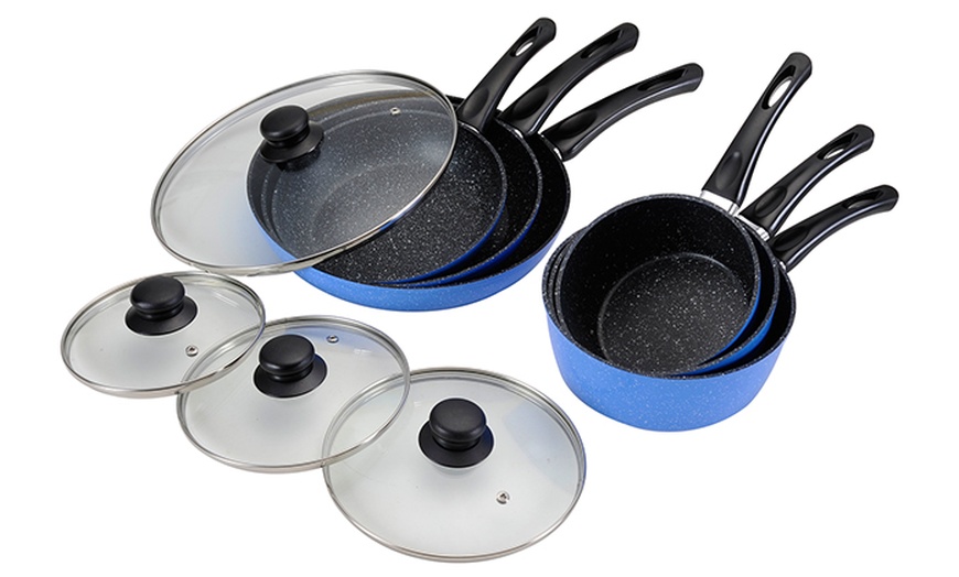 Image 2: Marble Stone Cookware Set