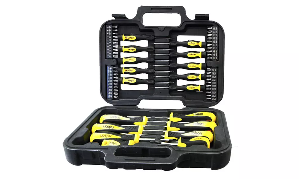 One or Two Rolson 58-Piece Screwdriver and Bit Sets - Primary Image