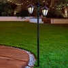 Image 10: One or Two 1.4m Twin-Head Solar Warm White LED Lamp Post Lights
