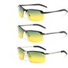 Image 2: Polarized Night Vision Driving Glasses Yellow Lens Goggles for Outdoor