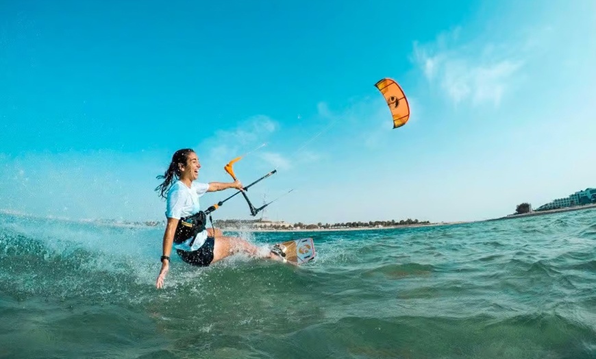 Image 1: Kite Surfing Introduction Lesson or Group Lesson for 2 (2 Hours)