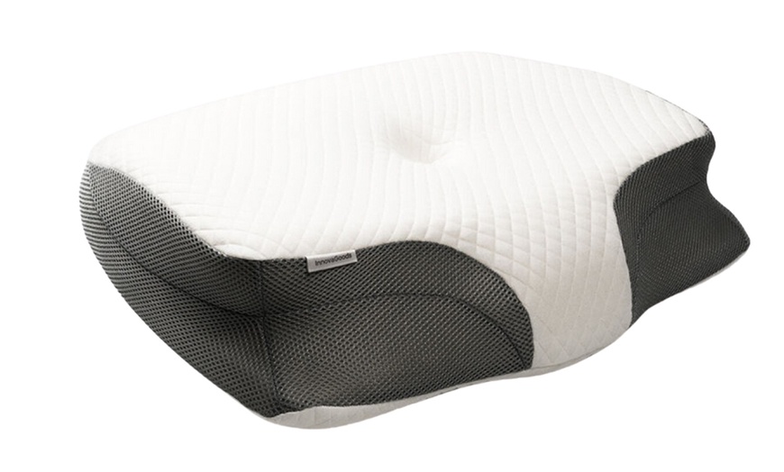 Image 2: Oreiller cervical ergonomique 3-en-1 en mousse à mémoire de forme
