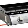 Image 3: Outsunny Tabletop Gas Plancha Grill with Two Stainless Steel Burner