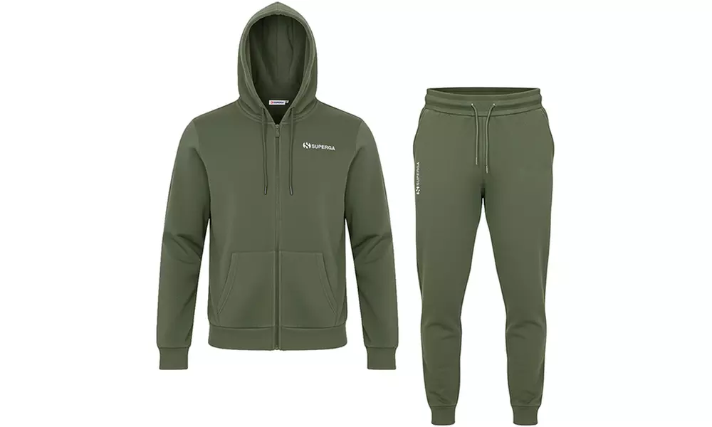 Tuta uomo Superga in cotone felpato