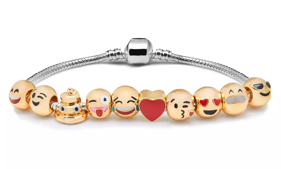 Bracelet composé de breloques émojis