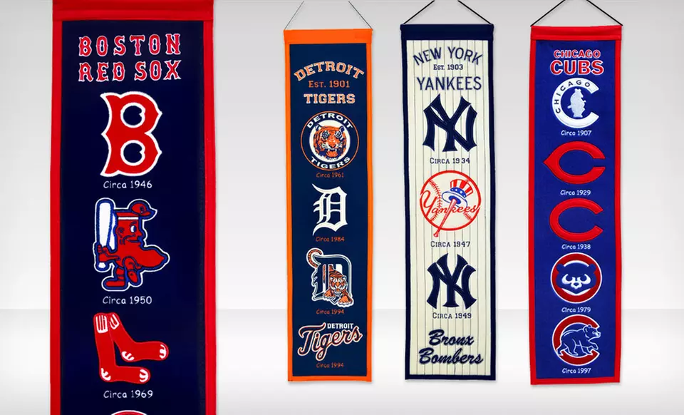 $23.99 for MLB Vertical Heritage Banners ($29.95 List Price). Multiple Teams Available. Free Shipping and Returns. - Primary Image