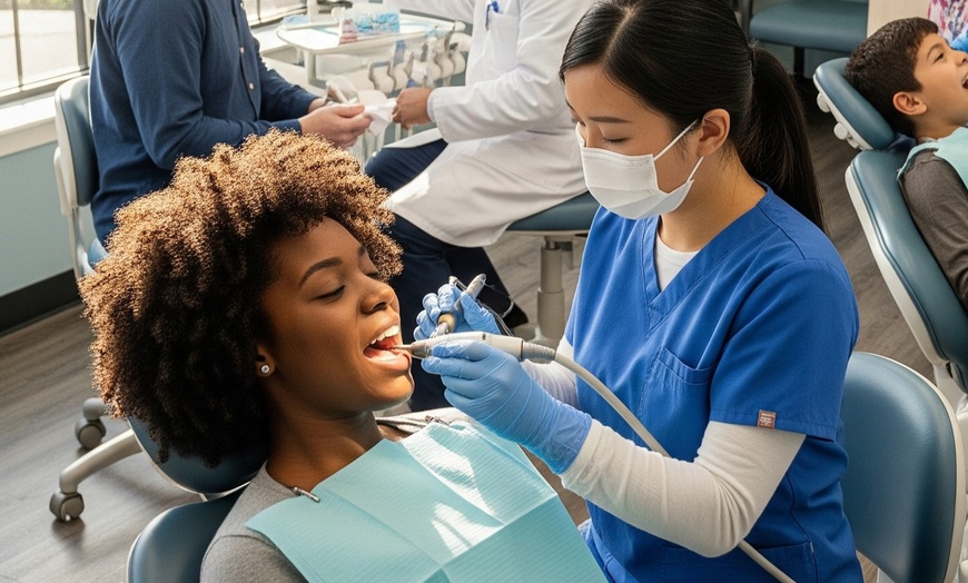 Image 2: X-Ray, Checkup & Clean for Kids (Up to 17) or Adults (18+)