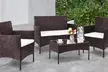 Neo Four-Piece Rattan-Effect Garden Furniture Set with Optional Cover - Second Medium