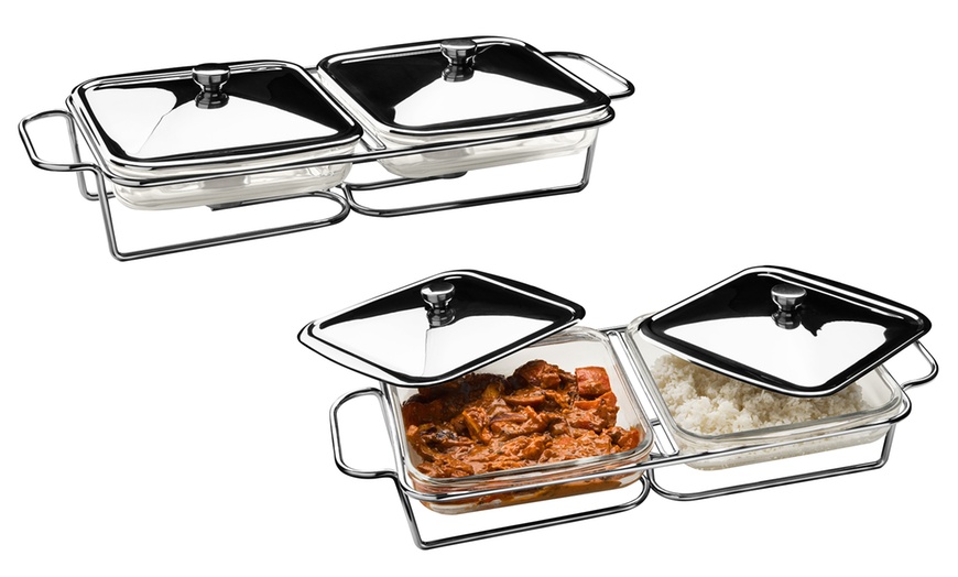 Image 3: Glass Food Warmer