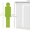 Image 11: Outsunny Lean To Garden Shed in Galvanised Steel, 5.6x6.9ft or 7x4ft