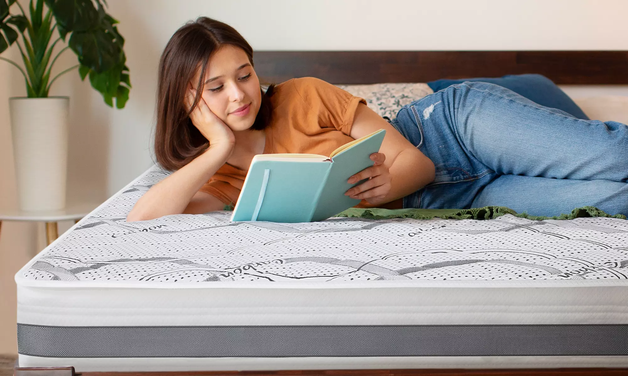 Matelas orthopédique 20 cm à mémoire de forme The White Stone