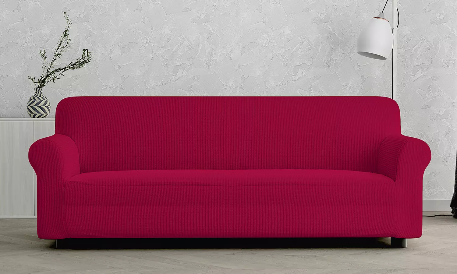 Elastische stoel- of bankhoes 'Leslie' in kleur en formaat naar keuze