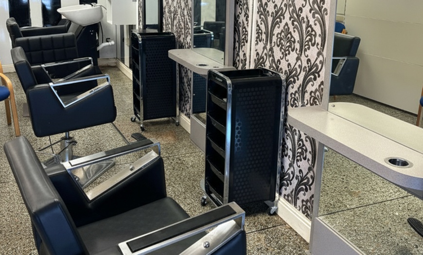 Image 4: Styled Braids or Twists with Wash Cut and Blow Dry Options