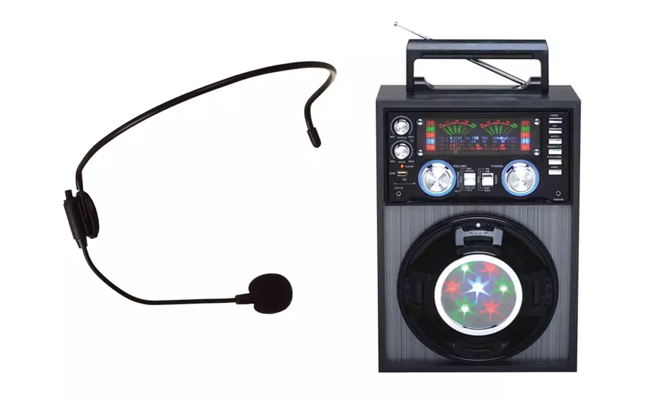 QFX Mini Karaoke PA Speaker System. Multiple Colors Available. - Second Medium