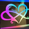 Image 19: Custom LED Name Mirror from Justyling