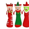 Image 3: Pack of Four Magnetic Hand-Holding 3D Christmas Socks