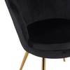 Image 7: Fluwelen schelpfauteuil