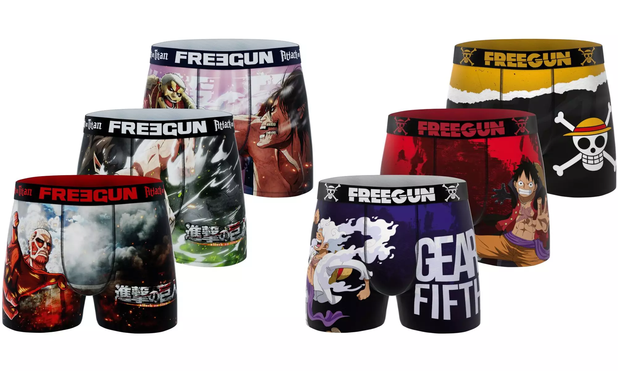 Lot de 3 boxers homme Freegun en microfibre