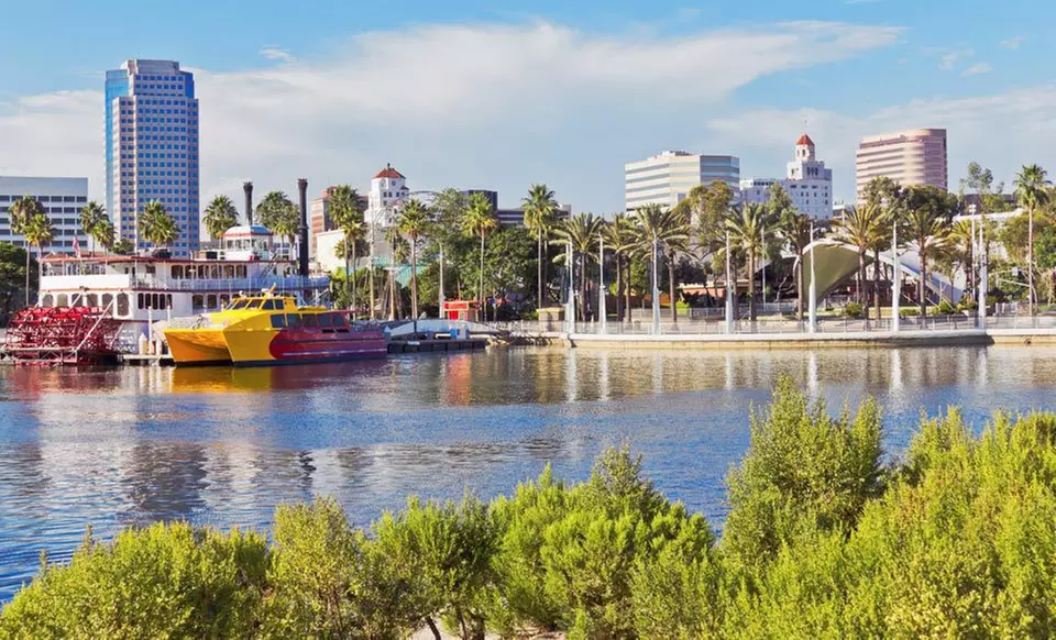 One-Night Stay with Appetizer and Drinks at Hilton Long Beach & Executive Meeting Center in Long Beach, CA - Primary Image