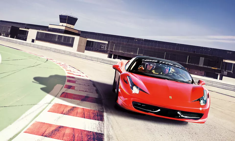 Two Laps Driving a Nissan GTR, Ferrari, or Lamborghini at Circuit ICAR (Up to 60% Off). Four Options. - Primary Image